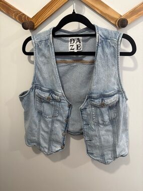 DAZE BRAND DENIM VEST